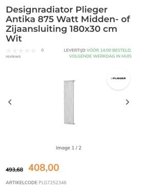 Designradiator Plieger Antika