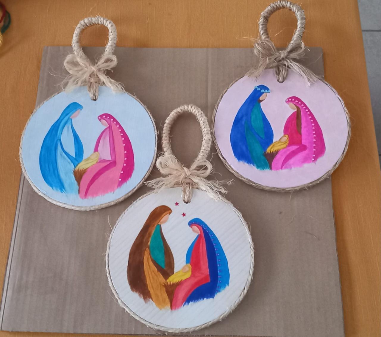 Handmade kerstversiering.