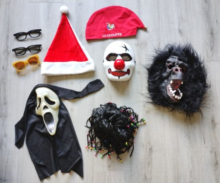 Feestartikel Masker Rasta Pruik Brillen Kerstmuts La Chouffe - Verkleden