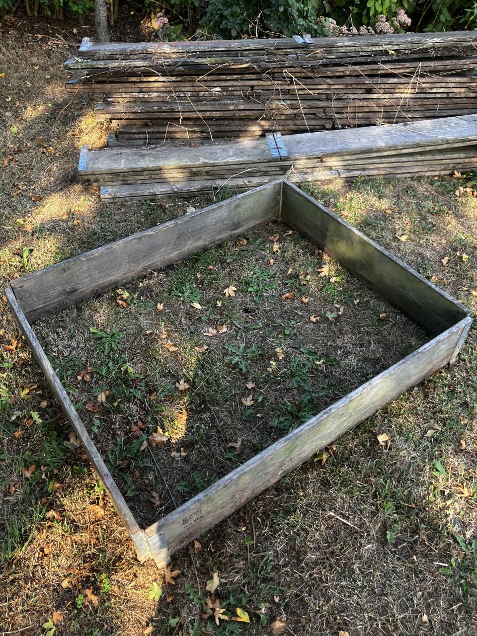 Pallet opzetranden 80 x 120 en 100 x 120, leuk voor de moestuin