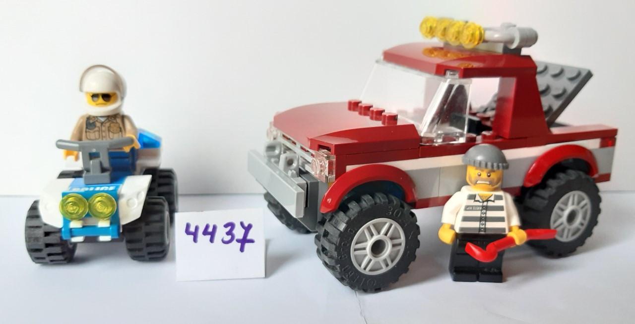 Lego City 4437: politie quad en jeep met 2 minifiguren