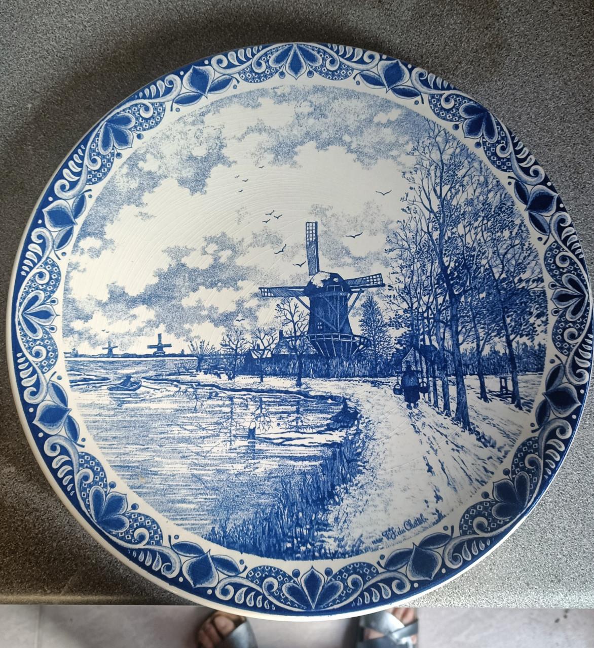 6 Delfts blauwe borden