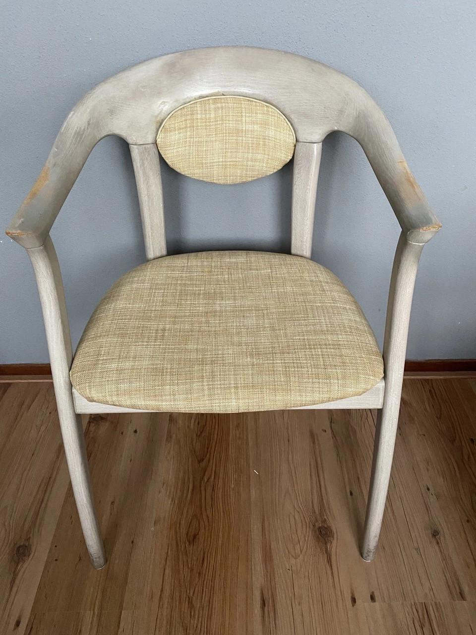 4 vintage Lubke stoelen Japandi stijl