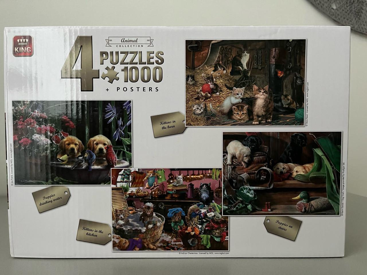 Puzzels 1000 stukjes