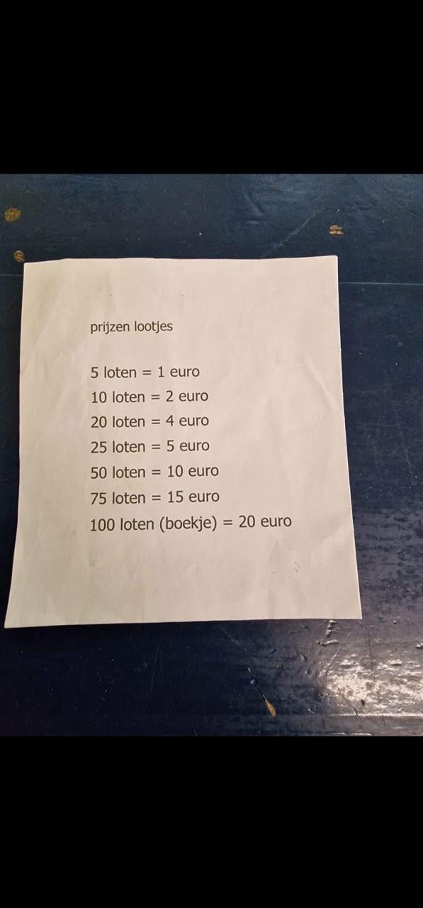 Zaterdag avond bingo