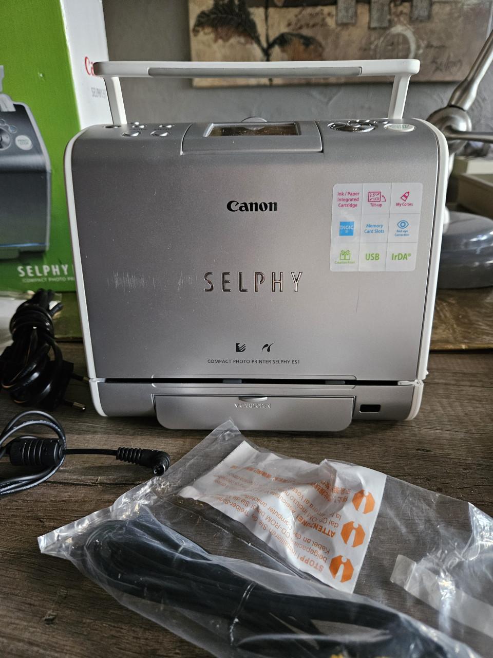 Zgan Canon SELPHY ES 1 draagbare fotoprinter/met accessoires....