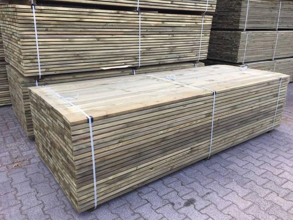 VLONDERPLANKEN GEIMPREGNEERD 28 MM DIK 145 MM BREED
