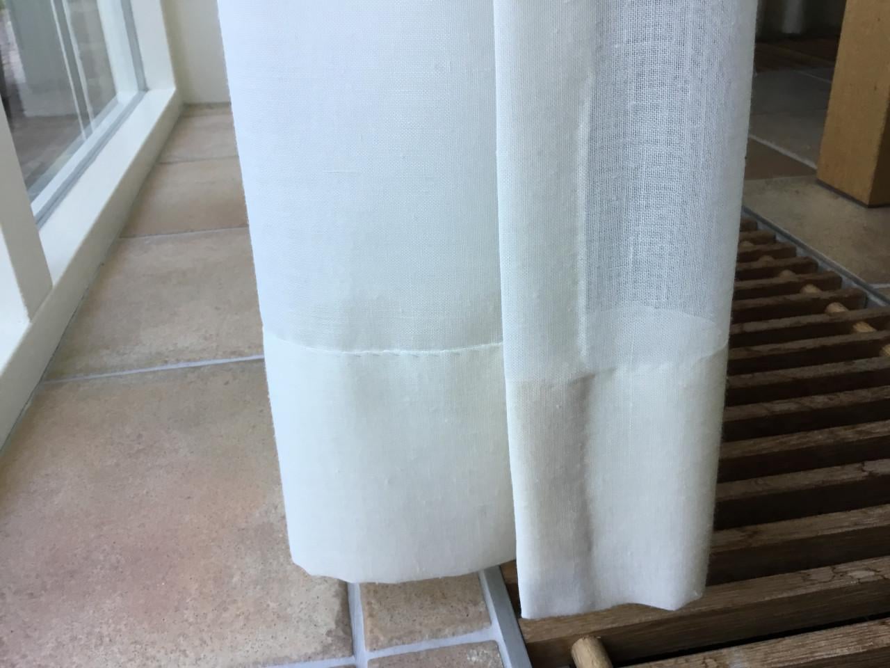 Kamerhoge  Vitrage met vlinderplooi.   4 stuks.  2 maten