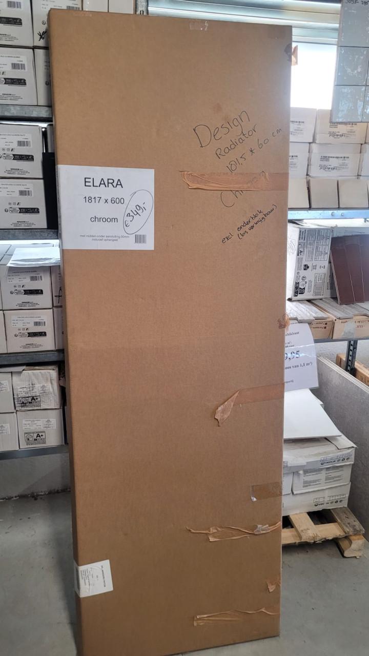 Wiesbaden Elara radiator, chroom, 181x60 cm