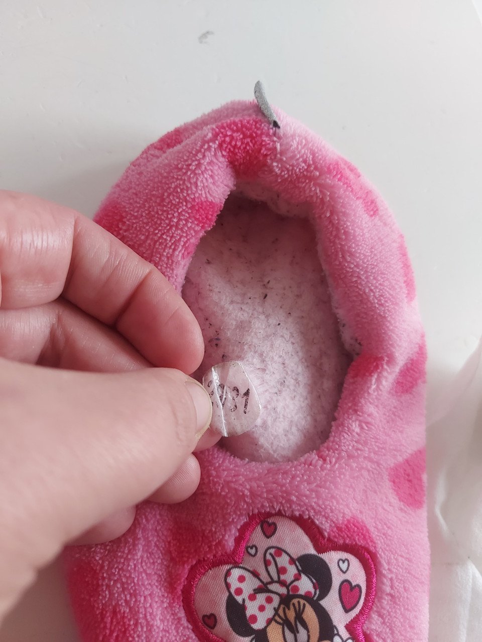 Minnie Mouse pantoffels (z.g.a.n. / maat 30-31)