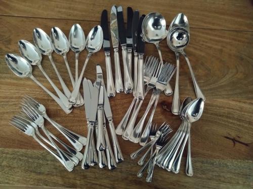 Antiek zilver bestek 6 personen comleet