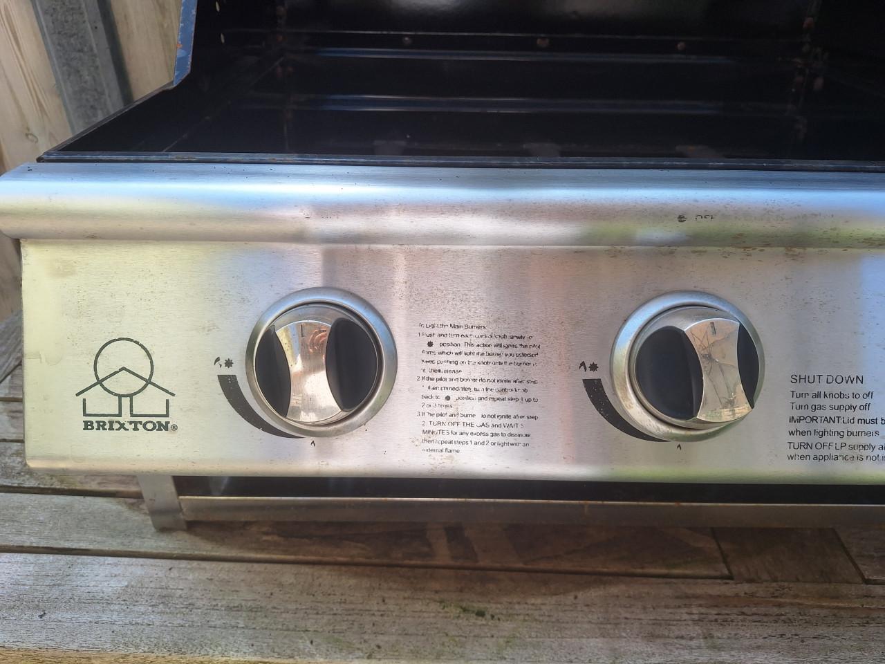 Gas barbecue gebruikt