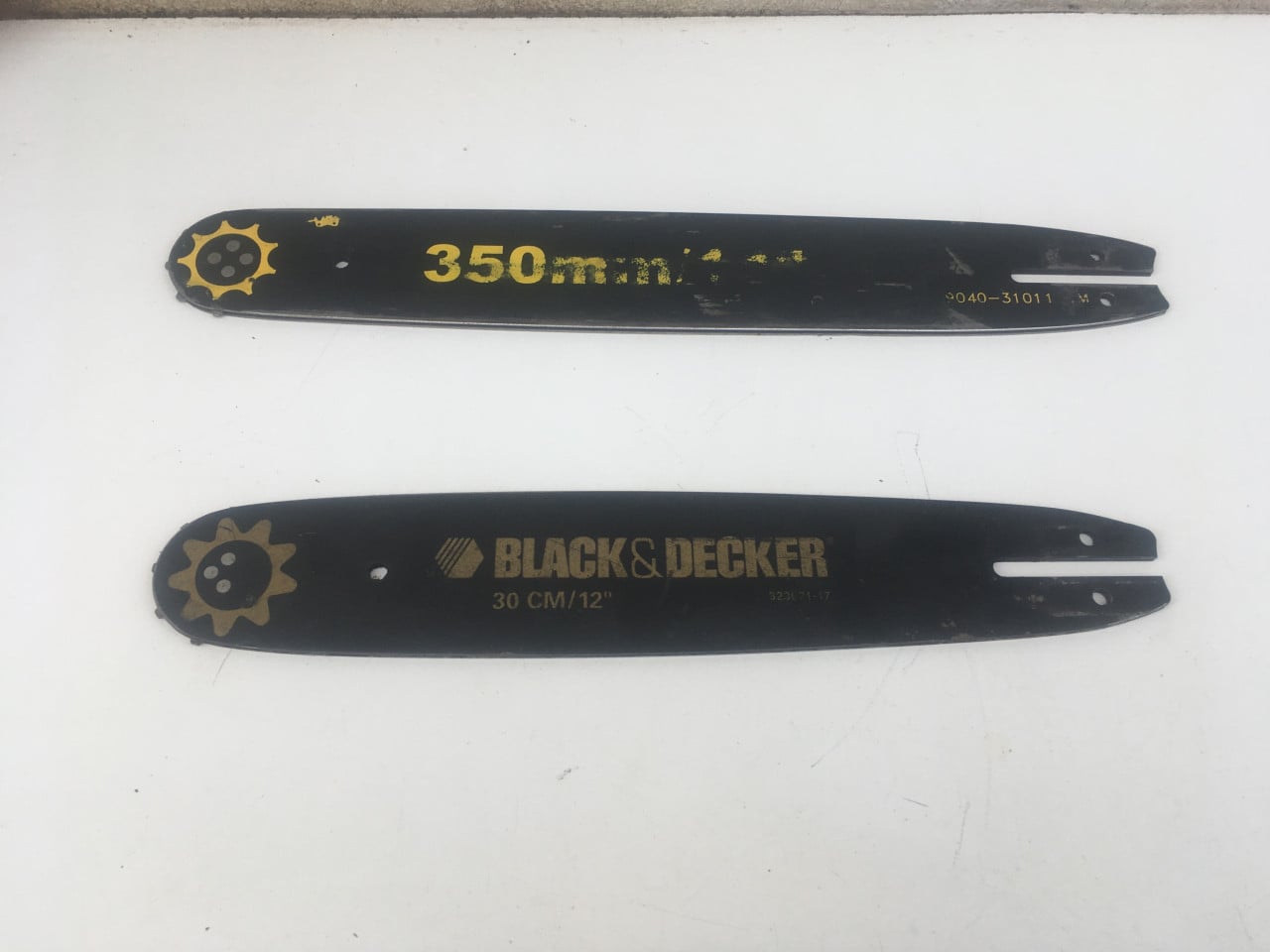 2x zaagblad voor kettingzaag oa black&decker gebruikte staat