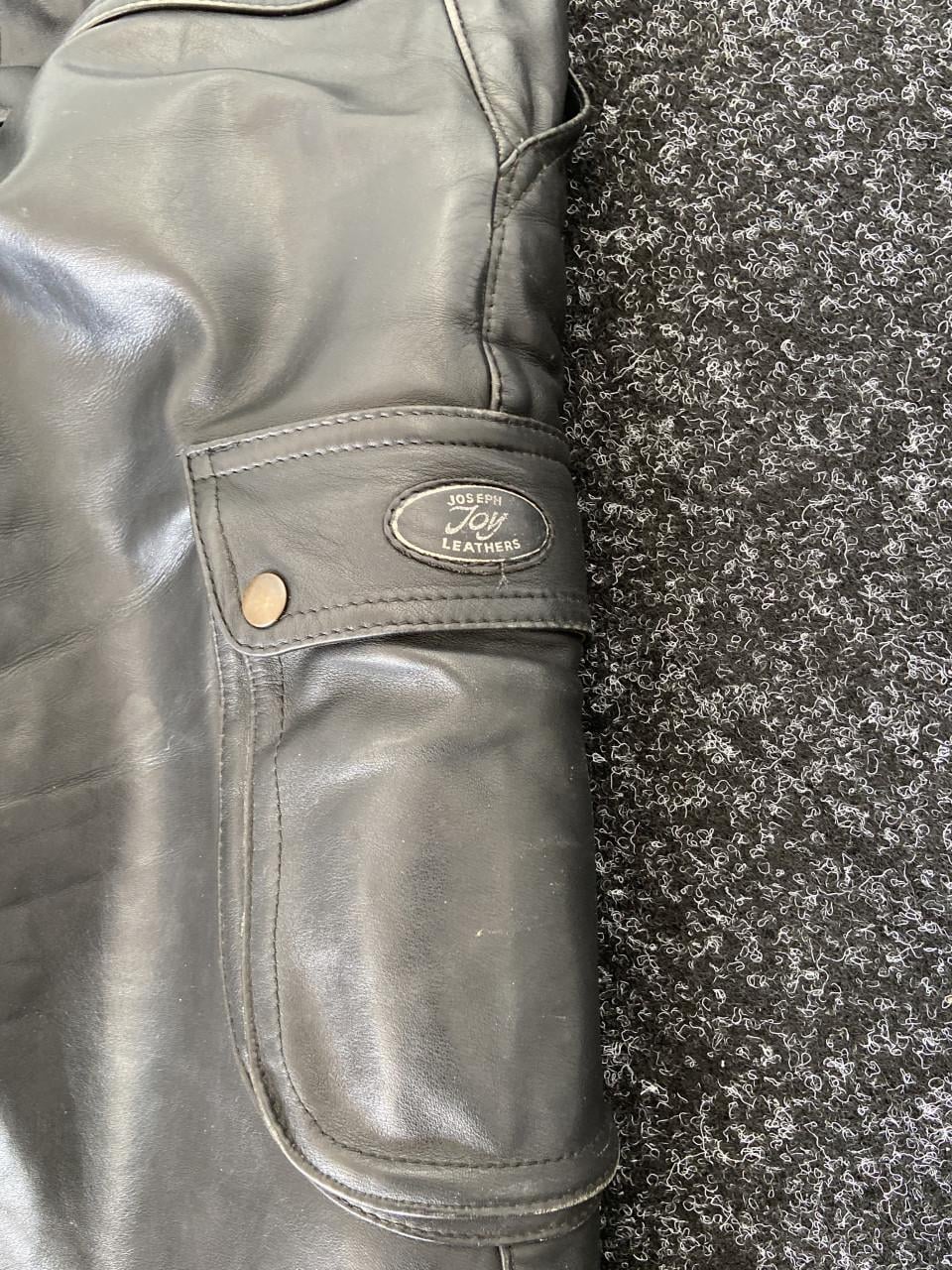 Leren motorbroek/jeans  Maat 30/34