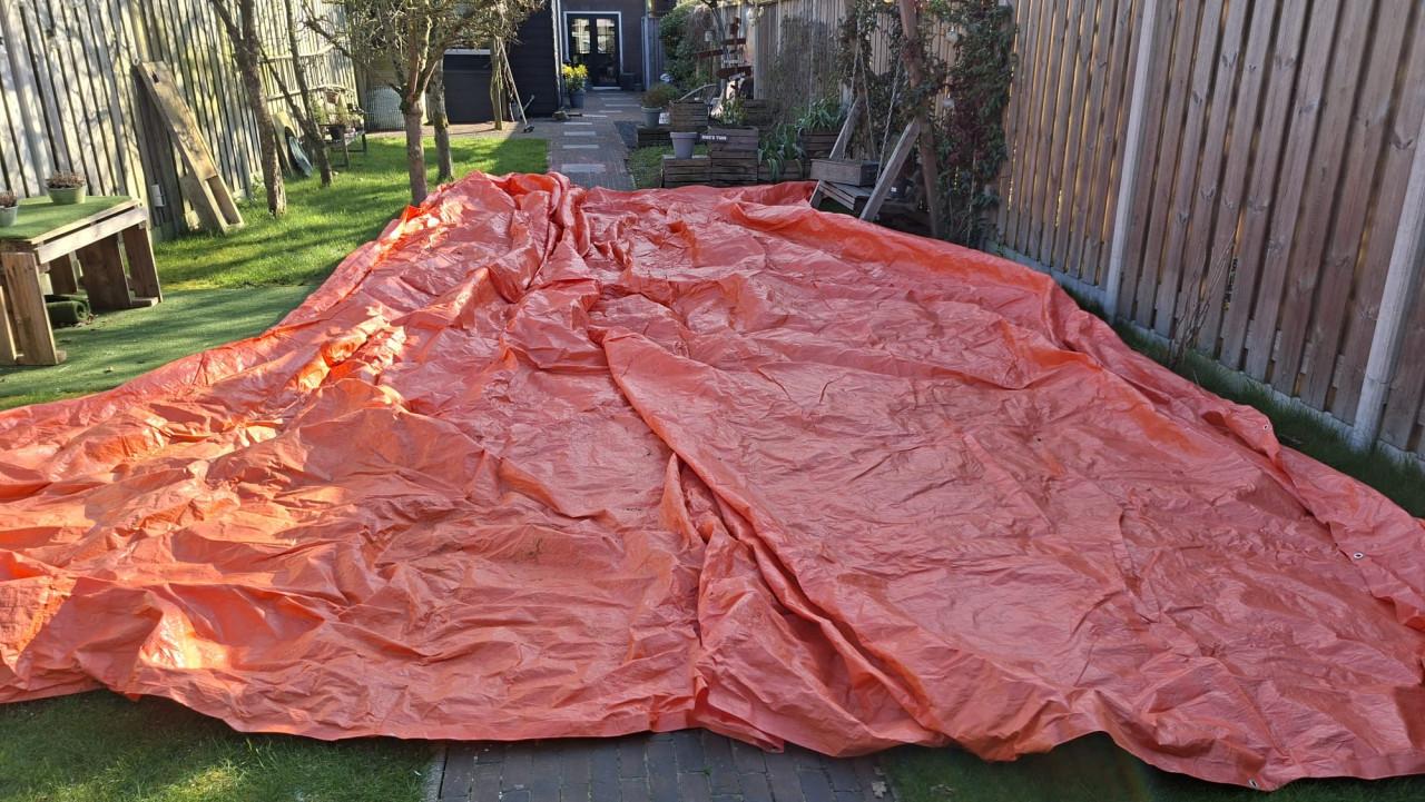 Bouwzeil 10 x 8 m gratis