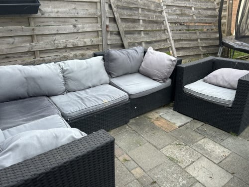 Loungebank met kussens