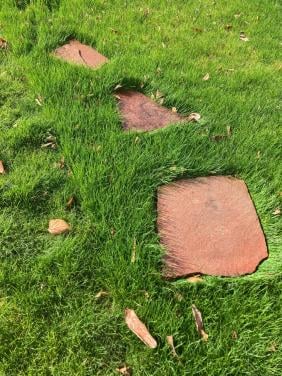 Ruilen: 12 rode Flagstones (stapstenen)