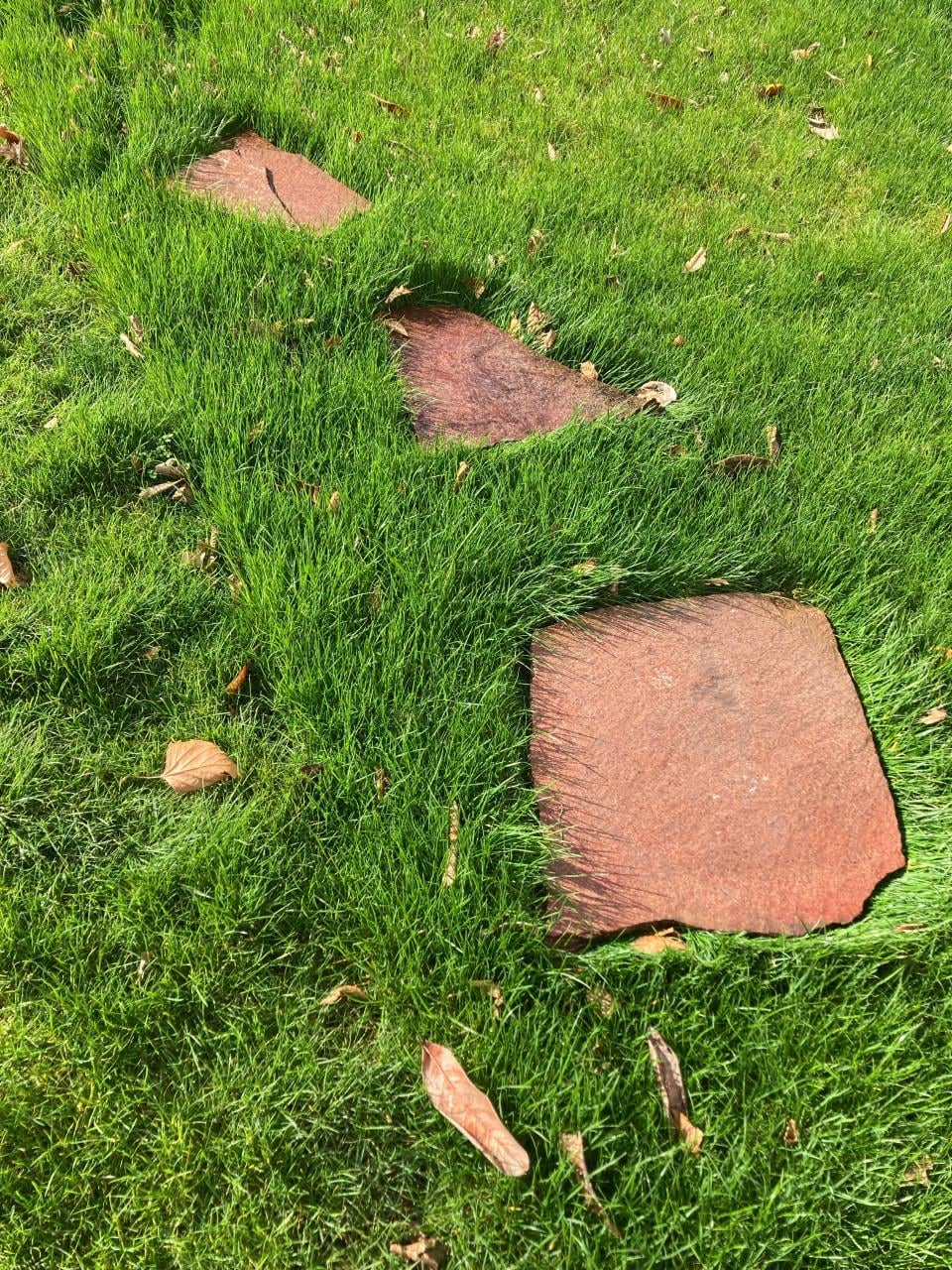 Ruilen: 12 rode Flagstones (stapstenen)