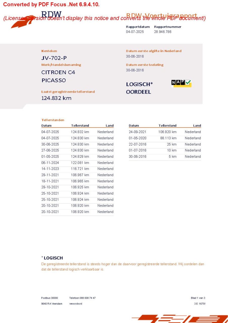 Citroen C4 Picasso puretech 130pk s&s business edition navigatie&bluetooth 