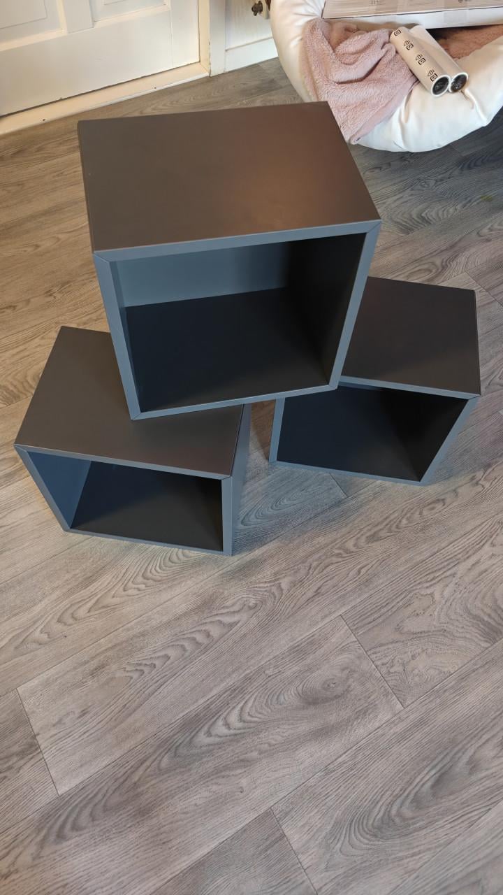 Ikea eket kastjes 3 stuks