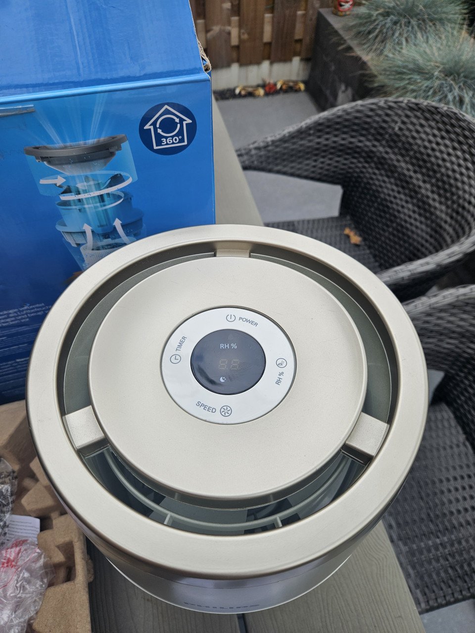 Zgan Philips HU4803/01 luchtbevochtiger met NanoCloud-technologie....