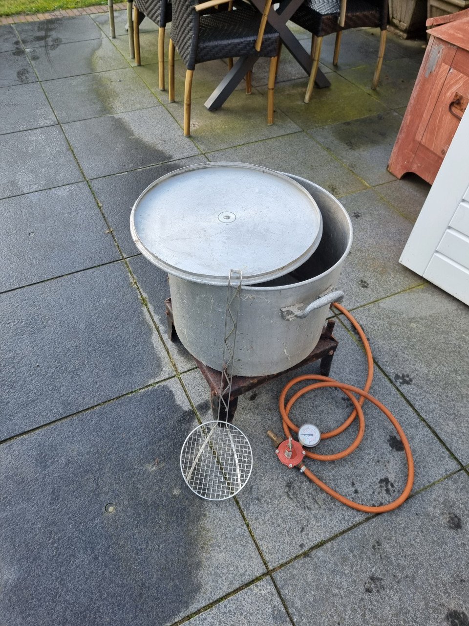 Mosselpan/ gasbrander