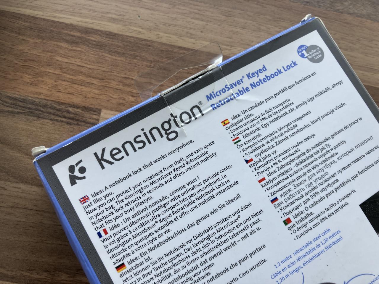 Kensington Microsaver Keyed Retractable Notebook Lock