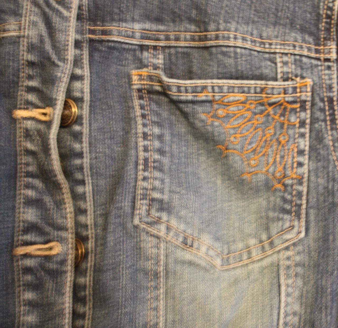 Donkerblauw spijkerjasje maat L