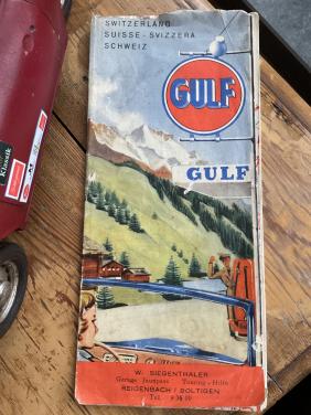 Vintage landkaart Gulf