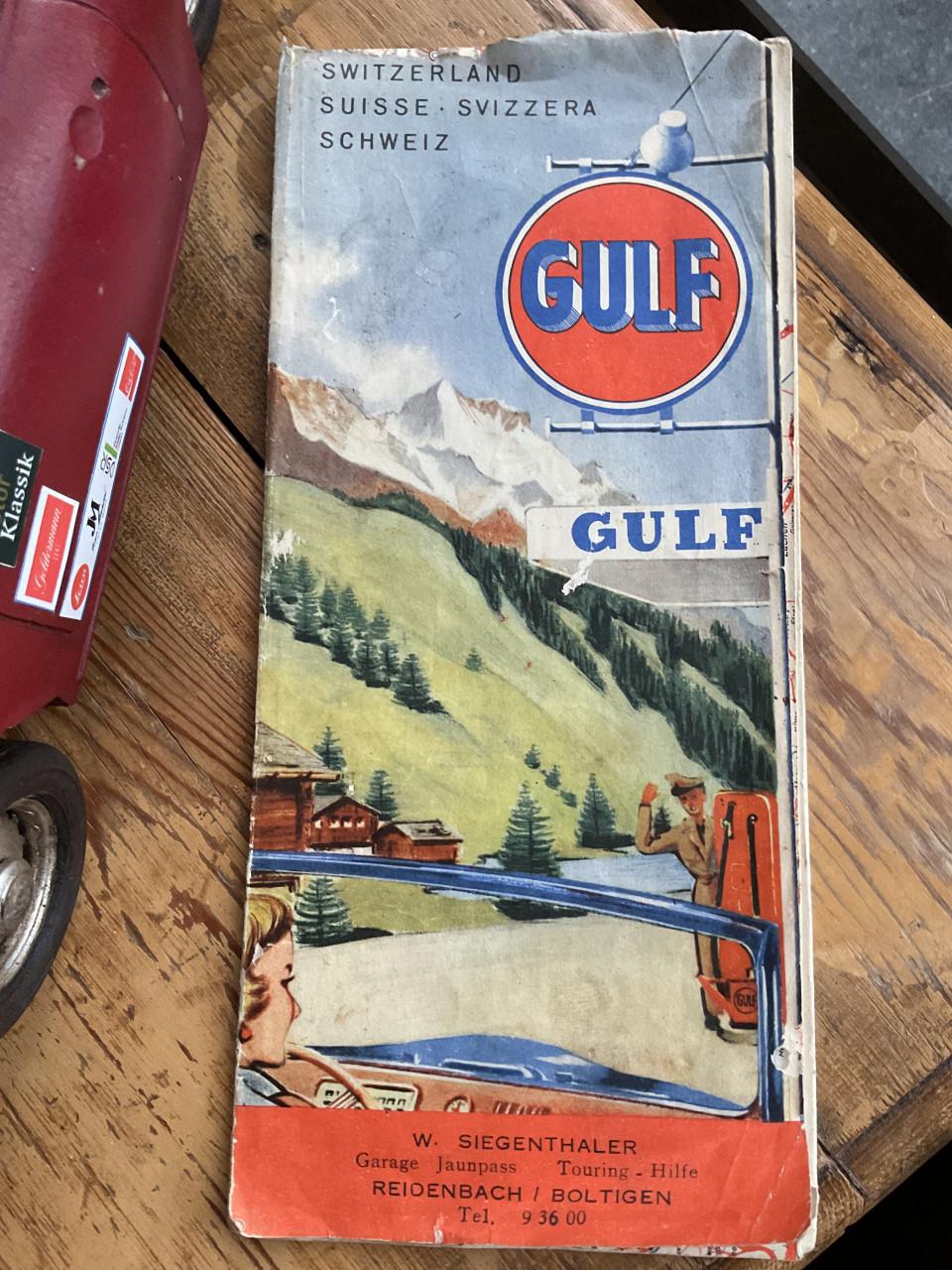 Vintage landkaart Gulf