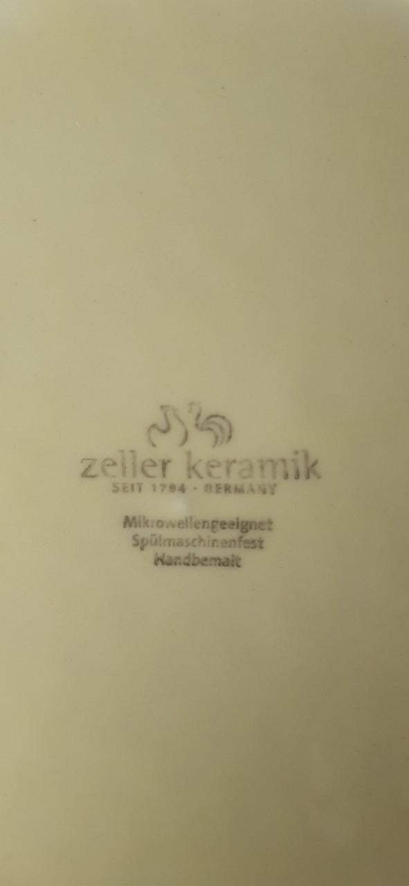 Zeller keramiek: Kip & haan servies:  1 ontbijtbord   Ø 21 cm.