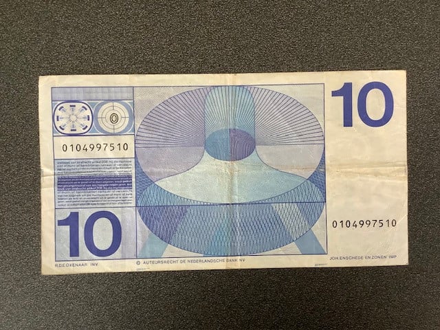 Nederland , 10 gulden 1968 Frans Hals , variant [cat. 49-1b].