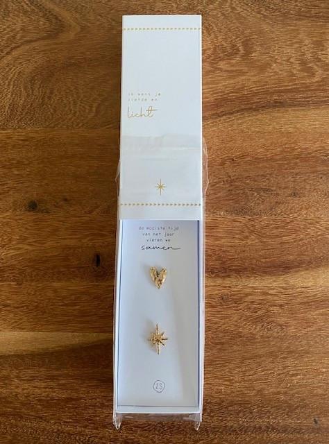 Zusss | kaars ornamenten kaarspinnetjes | set van 2