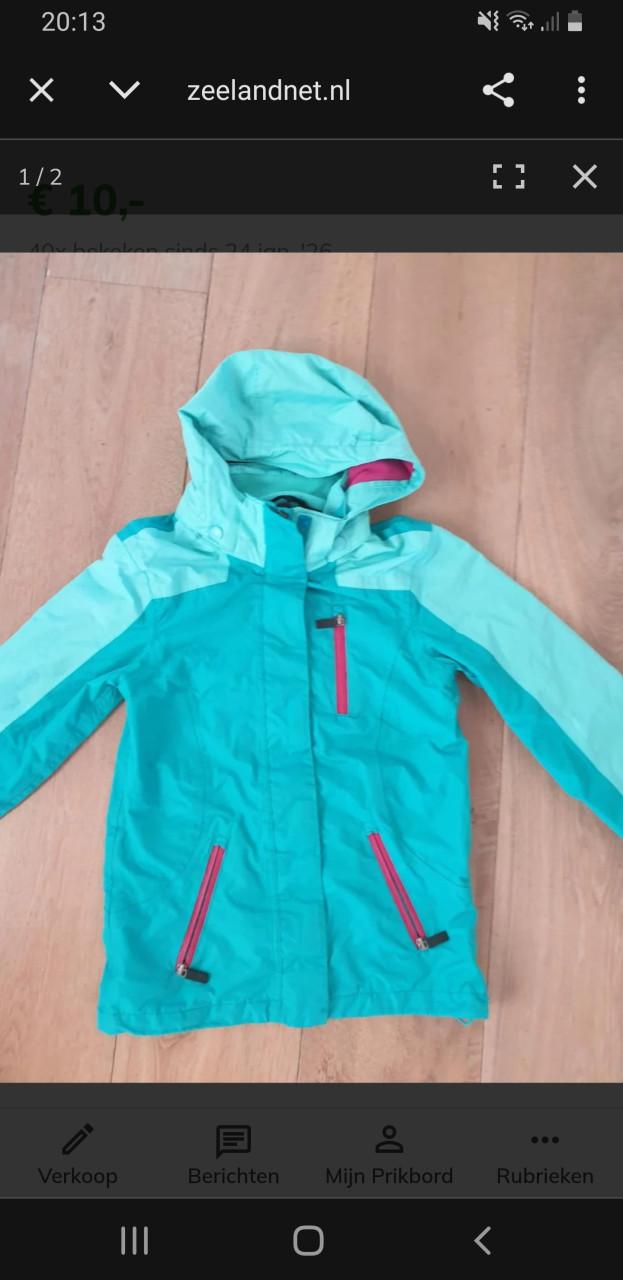 Tussenjas winddicht mt 158-164