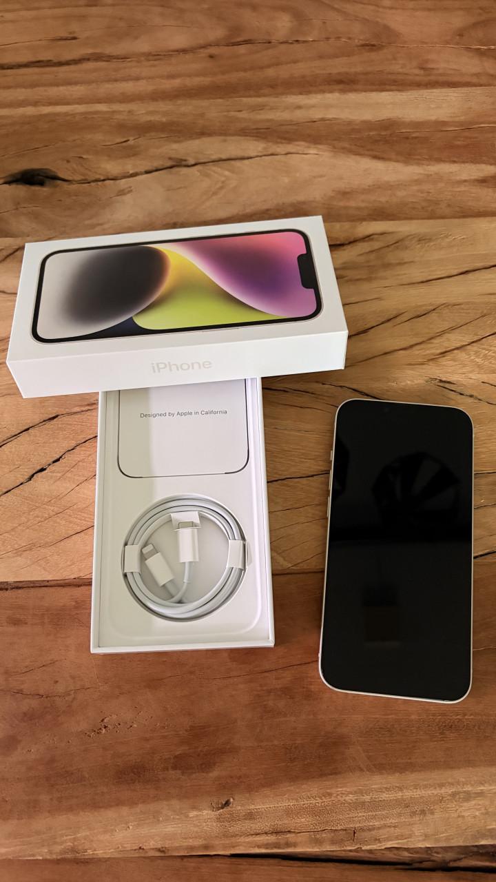 IPhone14 Wit, 128gb