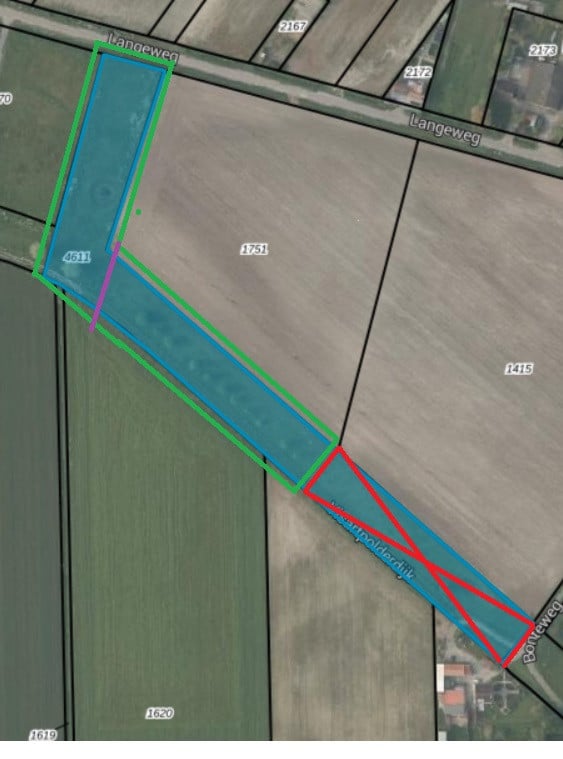 Grasland te koop, min. 4500 max. 10,000 M2 (zelf te kiezen)