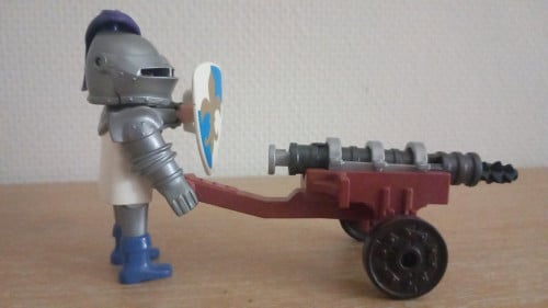 Playmobil ridder met kanon