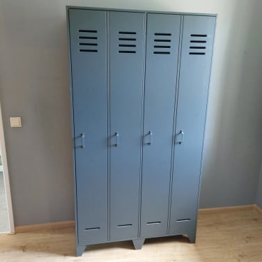 2-deurs kledingkast WOOOD Dennis grijs