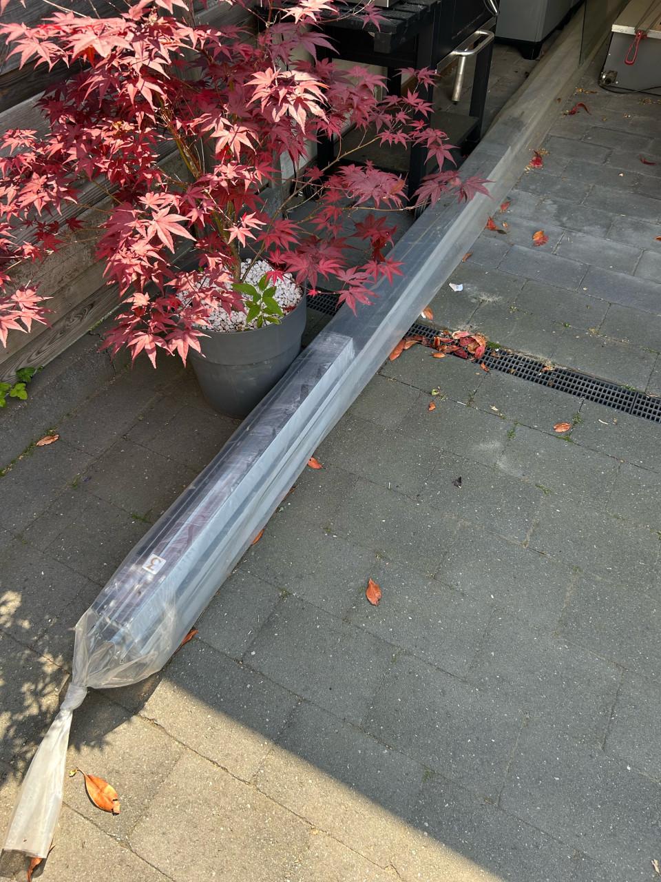 Glazen schuifwand voor veranda