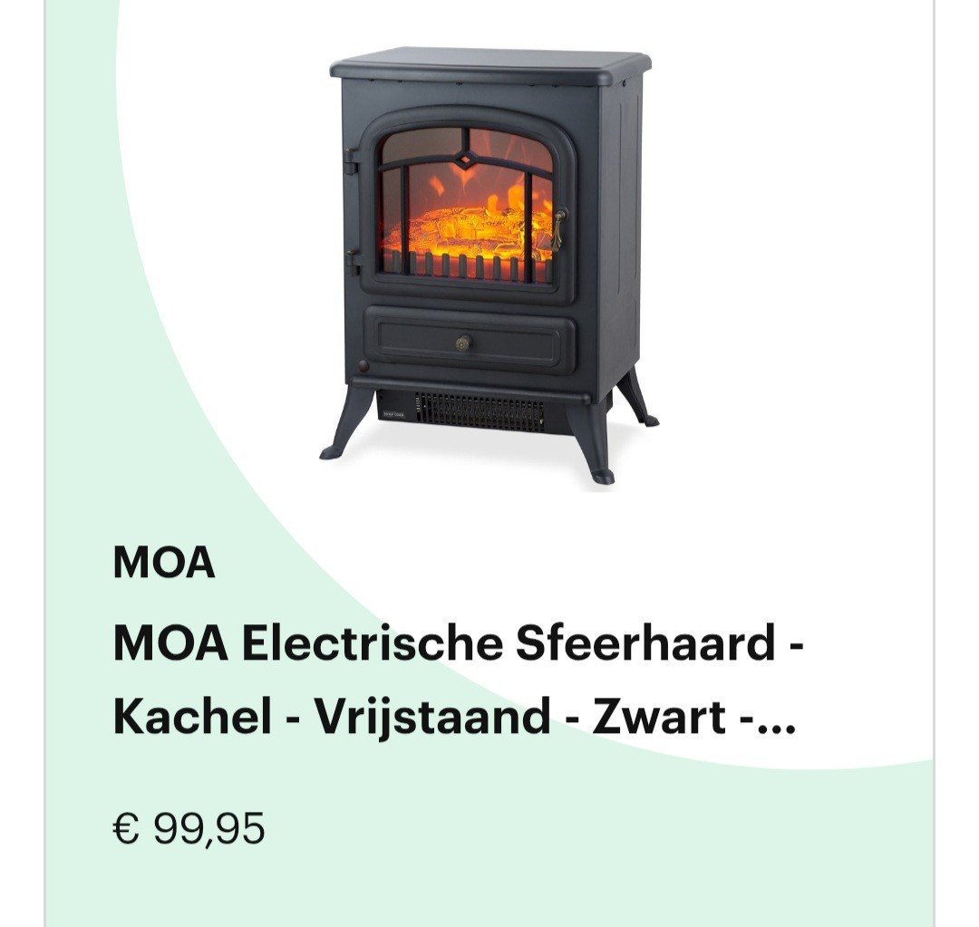 Super gaaf gietijzer elektrische kachel