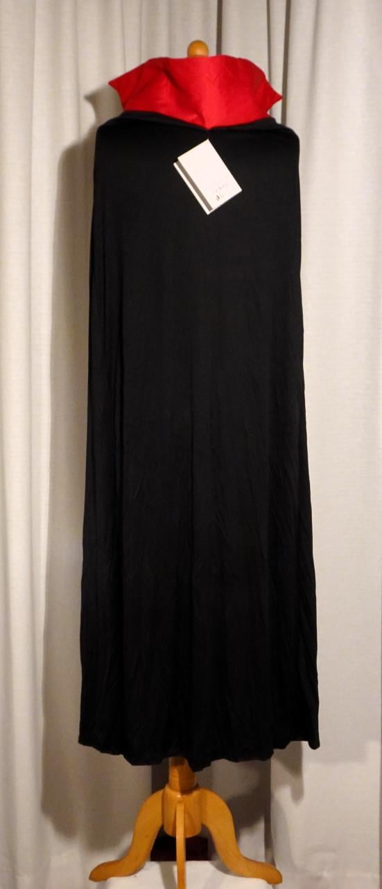 Nieuw ! Vampier / Dracula Cape Voor Volwassenen Dames Maat S