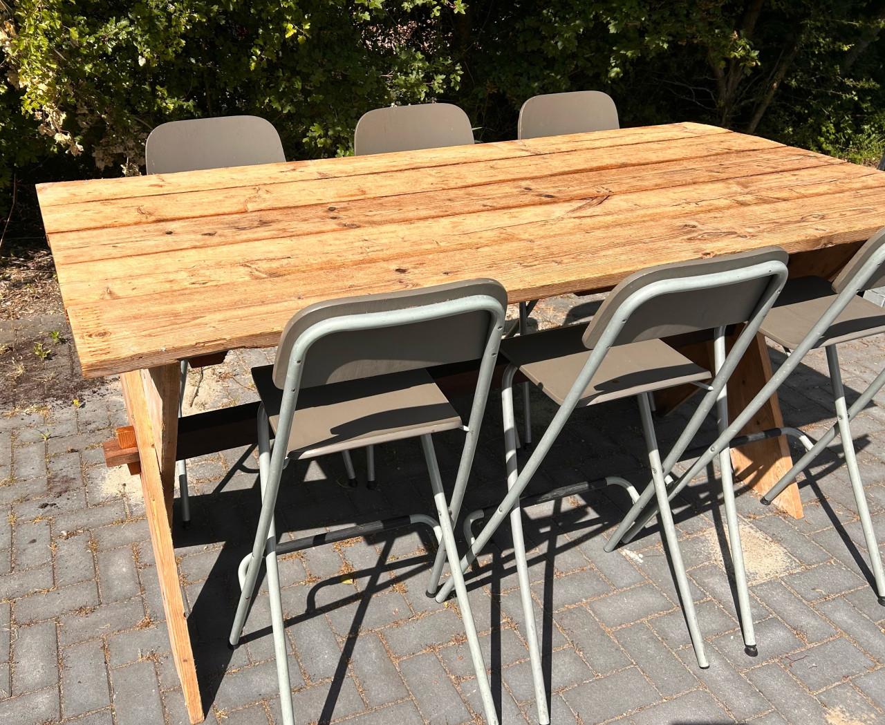 Mancave Stamtafels- 2 st-industriële  /bart/klus/knutseltafel NU € 160