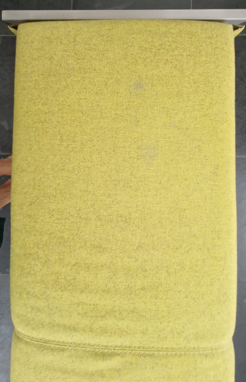 Bert Plantagie keukenbank 180x48 vilt gele stof