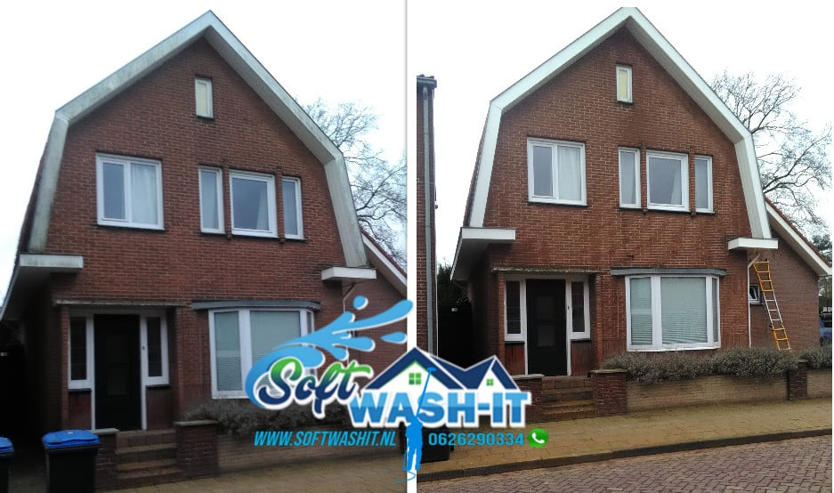 Reiniging houtwerk / dakreiniging hogedruk / softwash