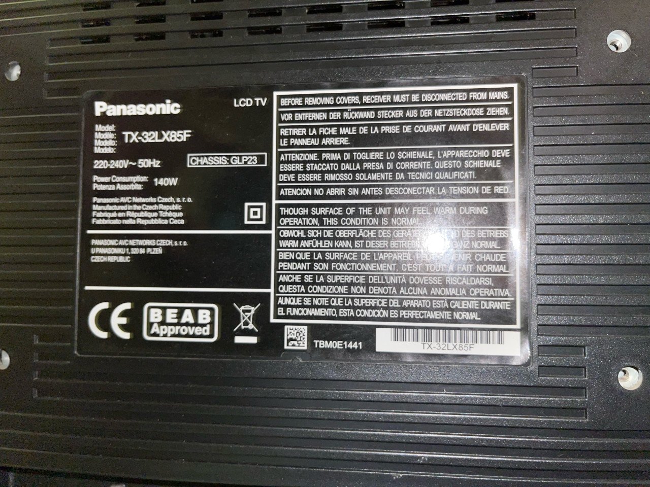 Panasonic TC-32LX85F