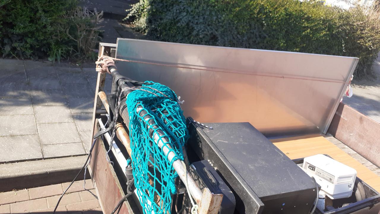 DEKSEL van RVS plaat 195  x 72 cm  AISI-316