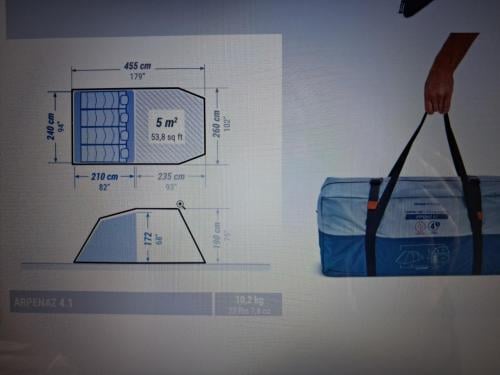 Koepeltent voor 4 personen Arpenaz 4.1