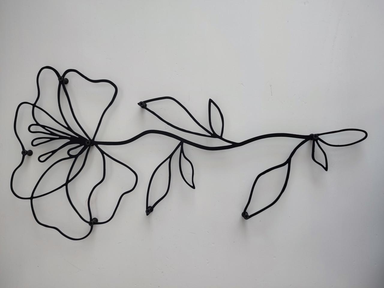 Metalen Bloem voor op de muur