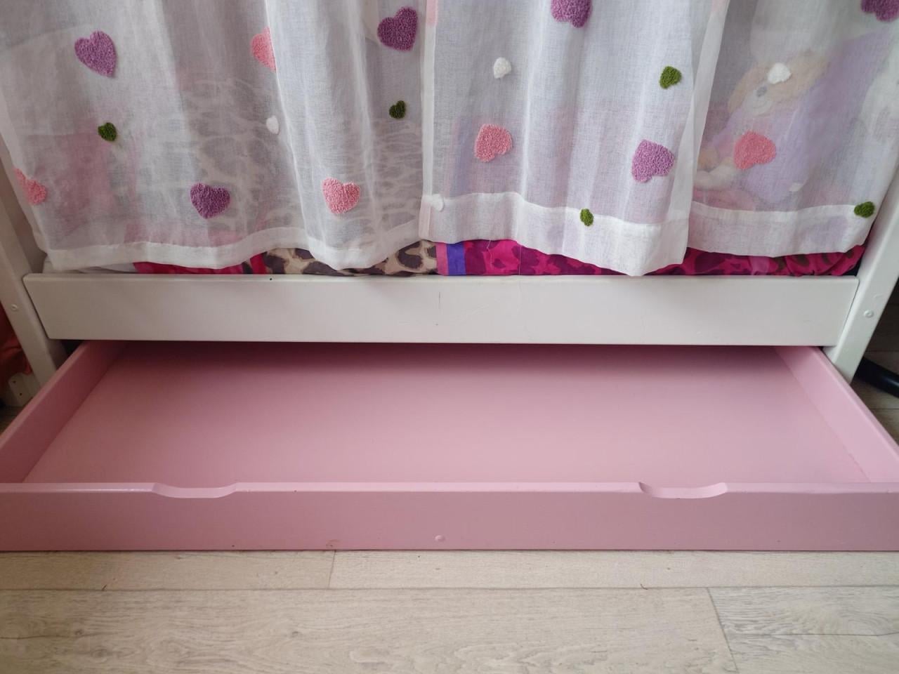 Peuter hemelbed meisje met opberglade