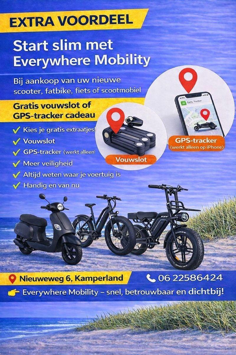 Nu bij Everywhere Mobility OUXI V8 GLOSSY BLACK,- Met EXTRA VOORDEEL € 1095